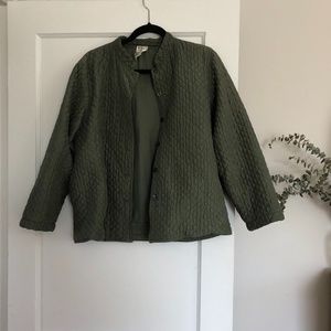 Quilted Silk Coat